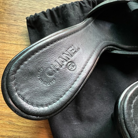 Chanel Camellia Open Toe Sandals - Picture 2 of 9